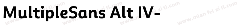 MultipleSans Alt IV字体转换